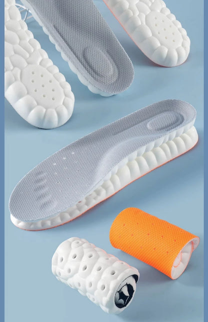 1Pair 4D Soft Shoes Insoles for Feet Plantar Fasciitis Insole Arch Support Orthopedic Inserts Sports Shock Absorption Shoe Pads